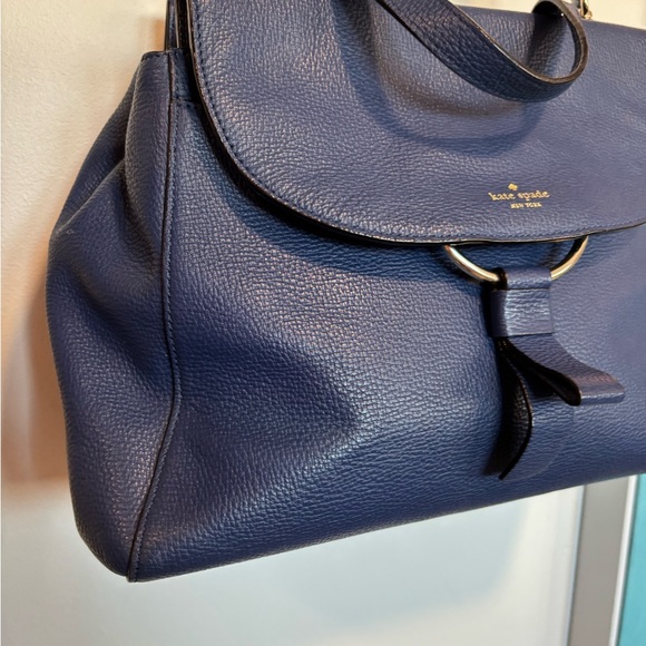 Like new Kate Spade Bag Blue Leather - Picture 5 of 14